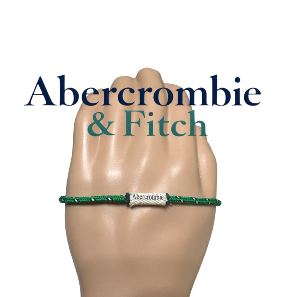 Abercrombie & Fitch Green Rope Bracelet